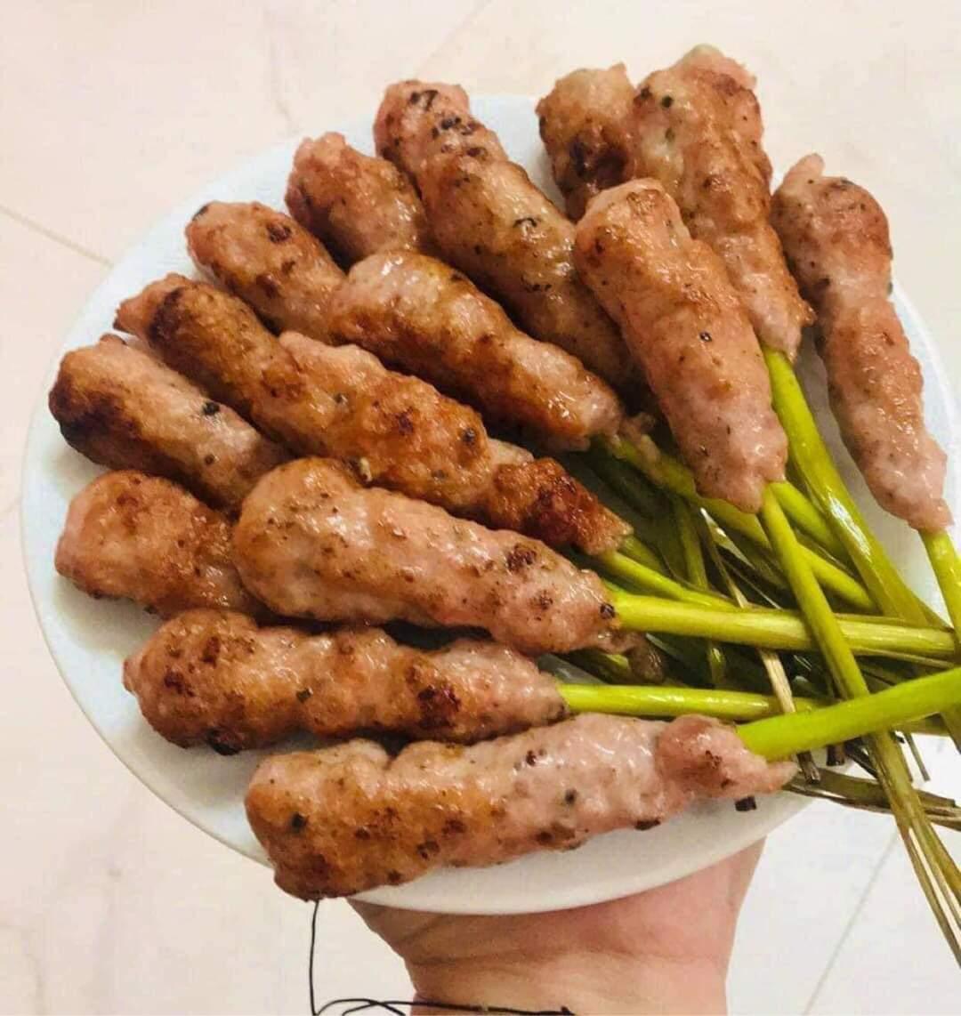 Chả cuộn xả chiên