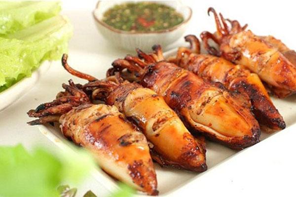 Mực nhồi thịt chiên giòn giòn