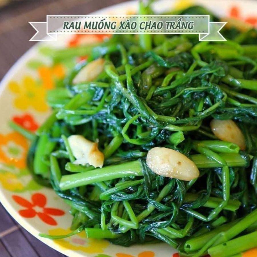 Rau muống xào chao