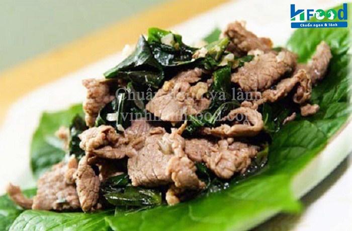 Thịt cừu xào lá lốt nhà làm