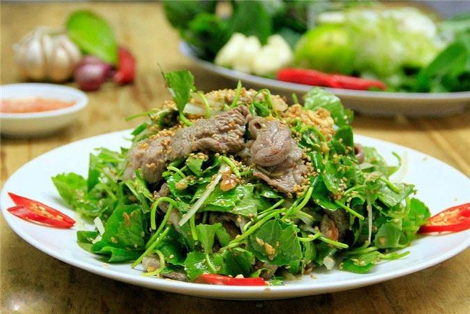 Gỏi rau má thịt bò