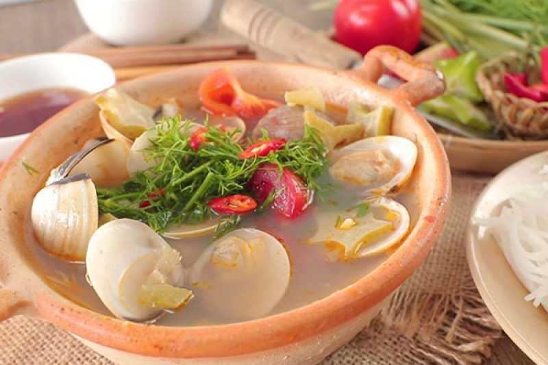 Canh ngao nấu chua