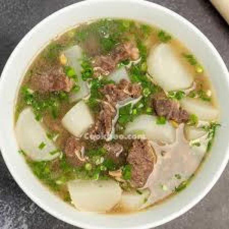 Canh củ cải nấu với thịt bò