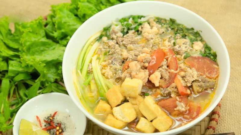 Canh cua đậu phụ