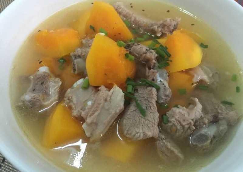 Canh sườn đu đủ