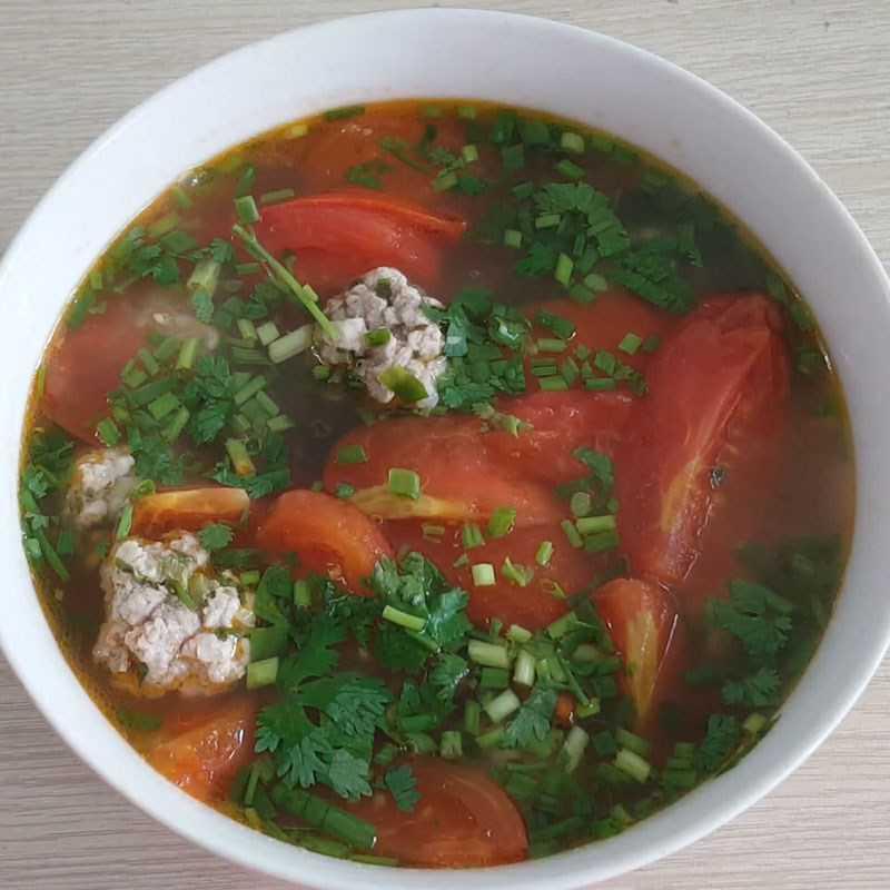 Canh cà chua thịt bò