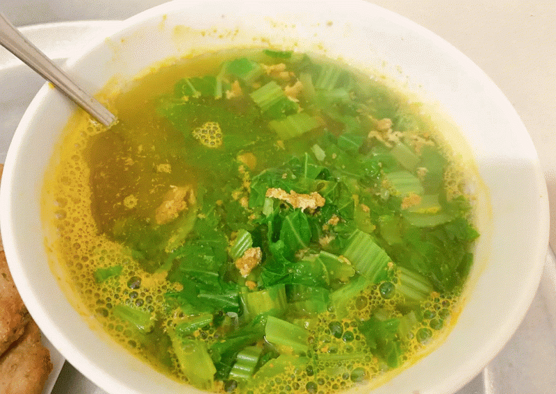 Canh cua rau cải