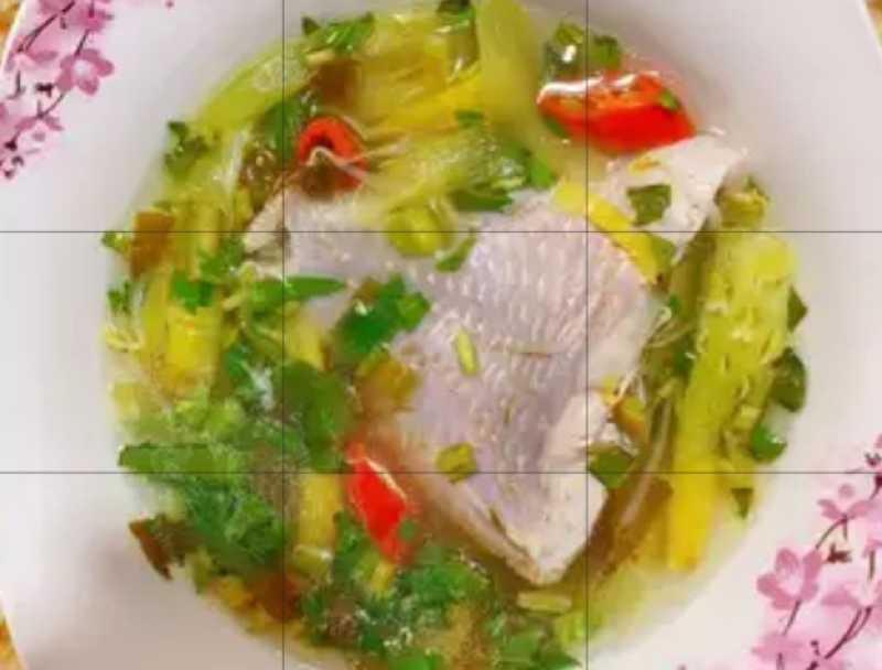 Canh chua cá diêu hồng