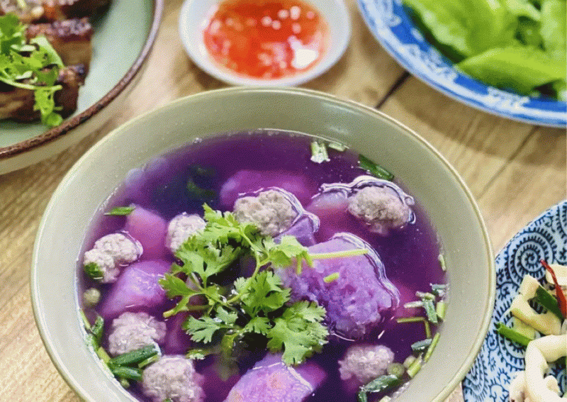 Canh khoai tây thịt viên