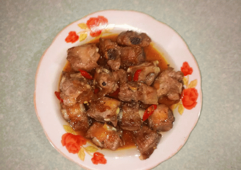 Sườn kho rim mặn ngọt 