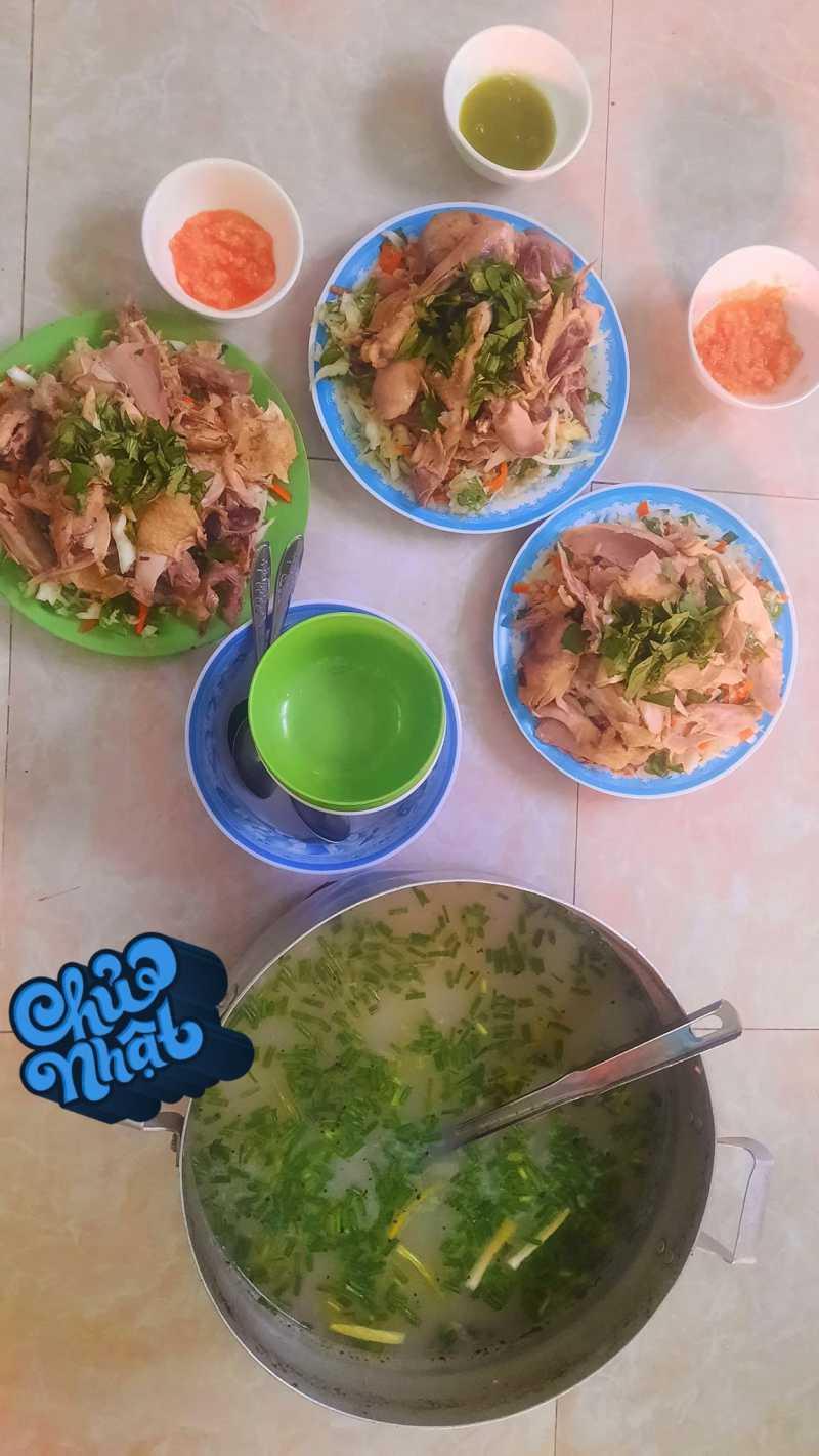 Cháo gỏi gà