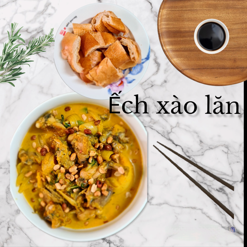 Ếch xào lăb