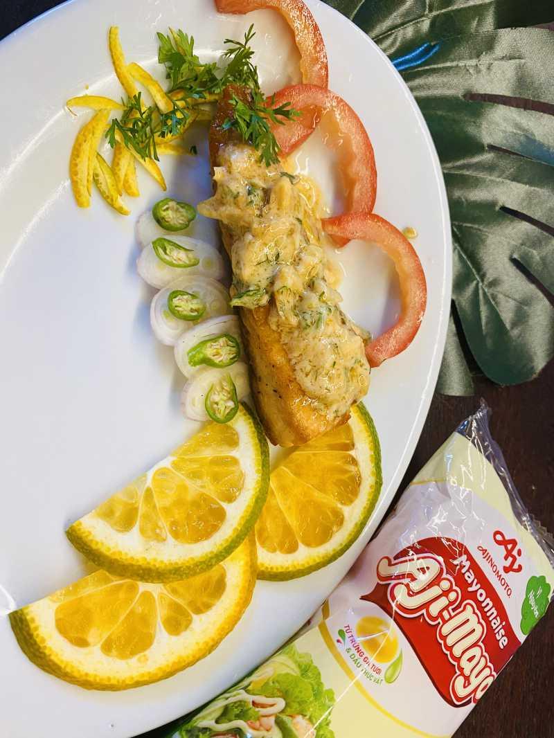 Cá hồi sốt Mayonnaise 