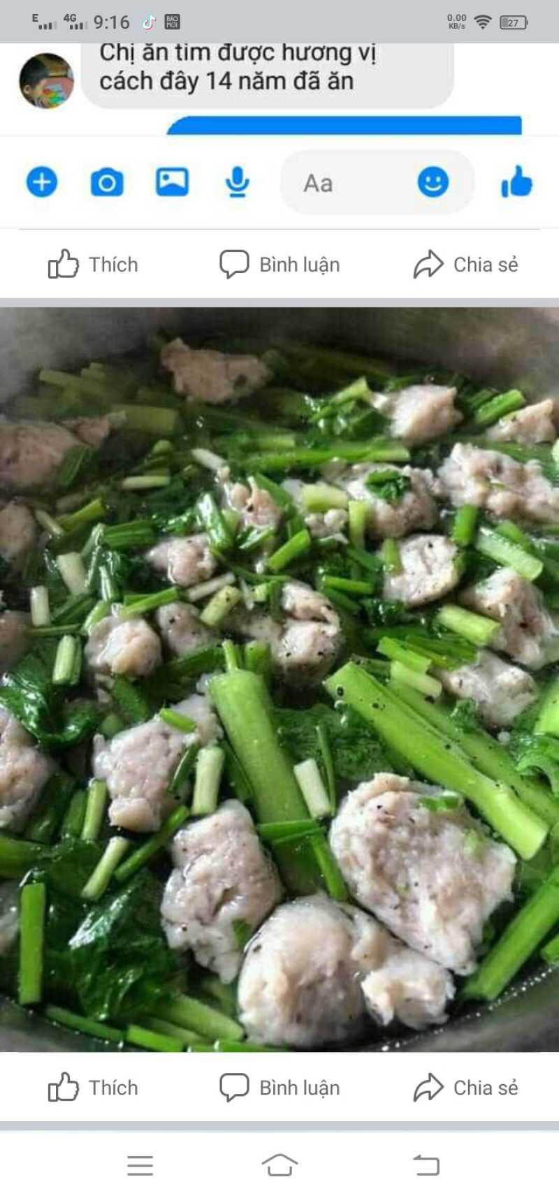 Canh chả cá 