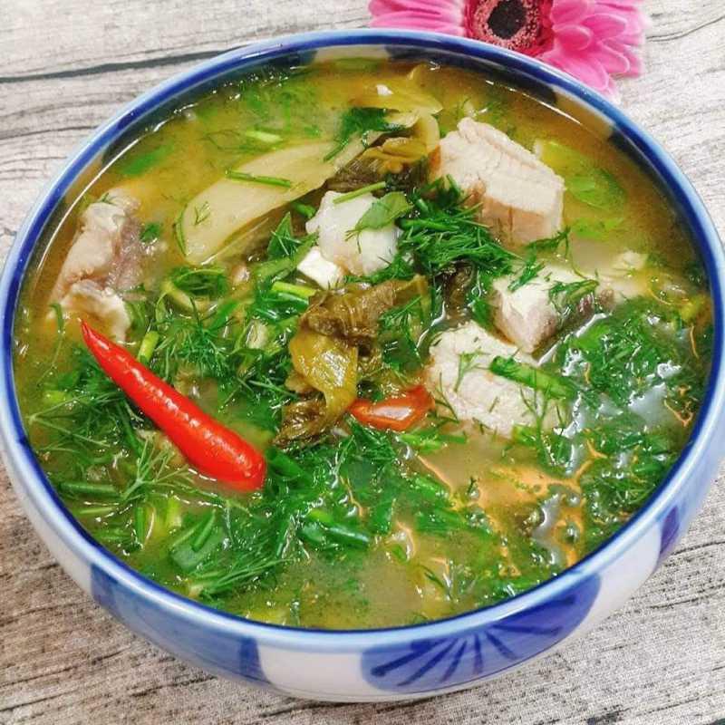 Canh cá nấu chua ngọt 