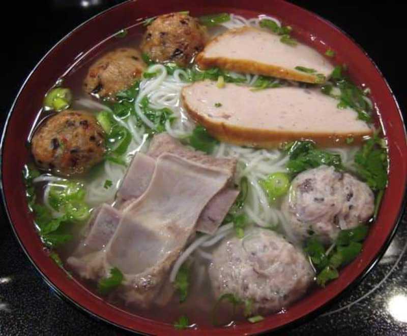 Bún mọc sườn 