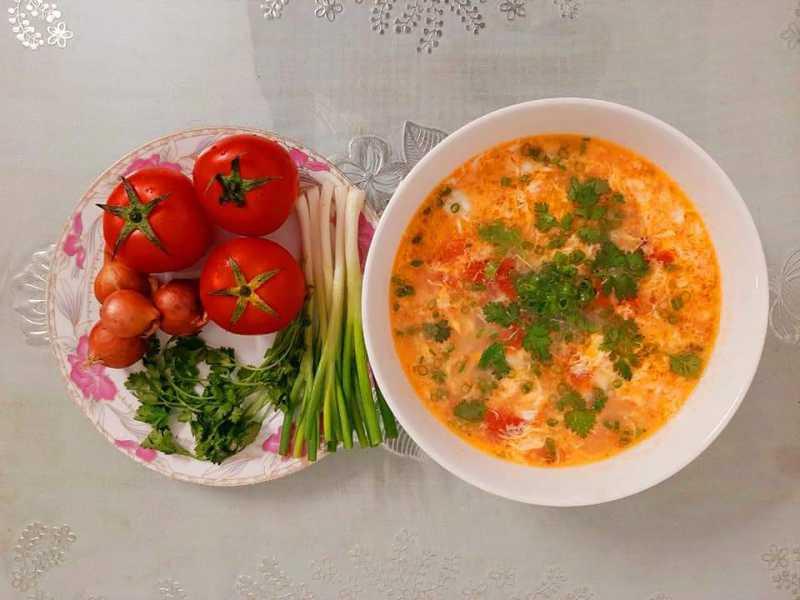 Canh cà chua trứng