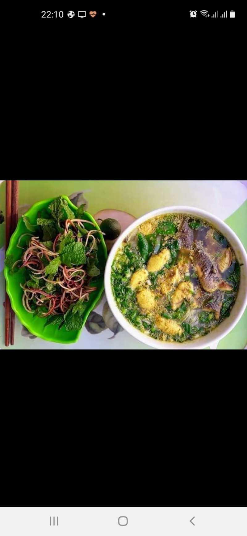 Canh cá rô đồng 